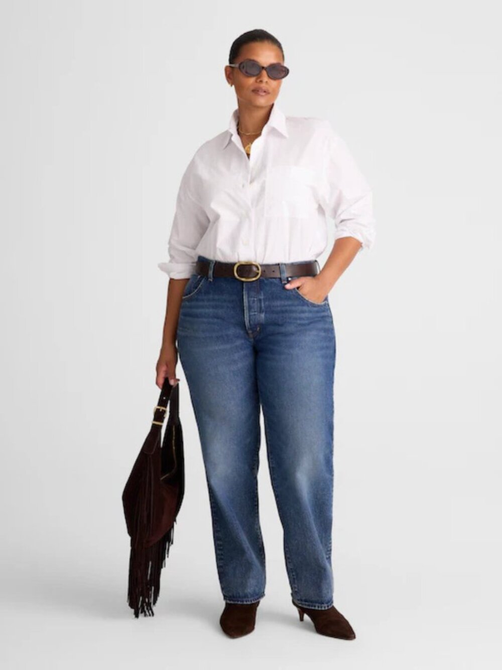 Madewell Straight-Leg Jeans in Medium Blue Wash